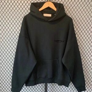 Black Essentials Hoodie small